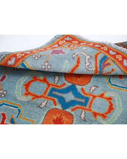 Revival 2' 8" X 4' 0" Hand Knotted Wool Rug 2' 8" X 4' 0" (81 X 122) / Blue / Wool