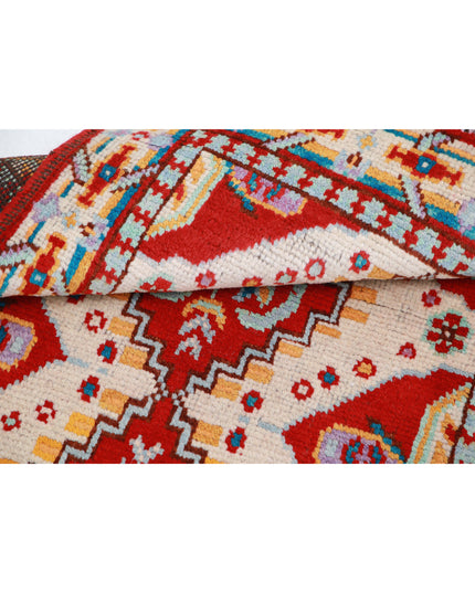 Revival 2' 8" X 3' 11" Hand Knotted Wool Rug 2' 8" X 3' 11" (81 X 119) / Ivory / Wool