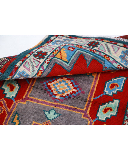 Revival 2' 8" X 4' 2" Hand Knotted Wool Rug 2' 8" X 4' 2" (81 X 127) / Red / Wool