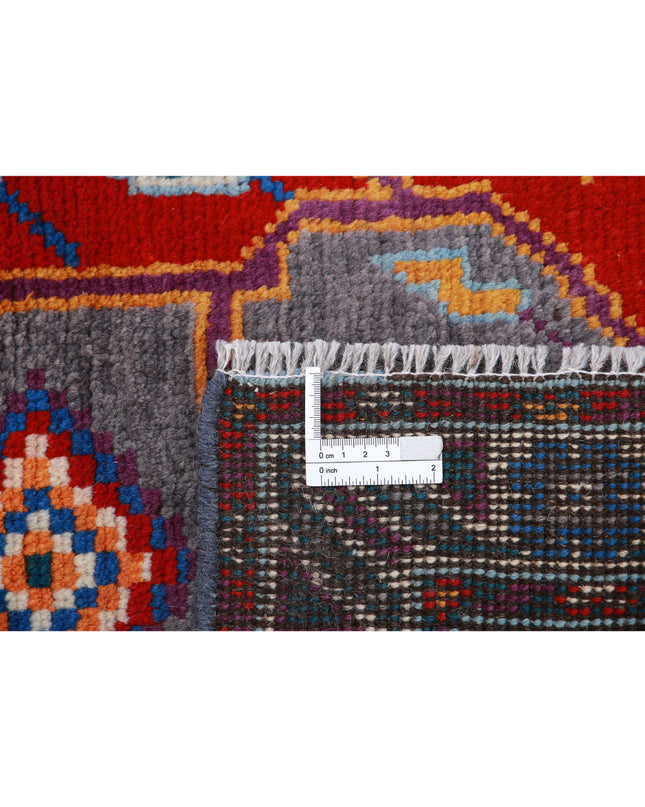 Revival 2' 8" X 3' 11" Hand Knotted Wool Rug 2' 8" X 3' 11" (81 X 119) / Red / Wool