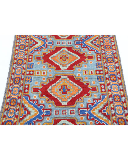 Revival 2' 8" X 3' 11" Hand Knotted Wool Rug 2' 8" X 3' 11" (81 X 119) / Blue / Wool