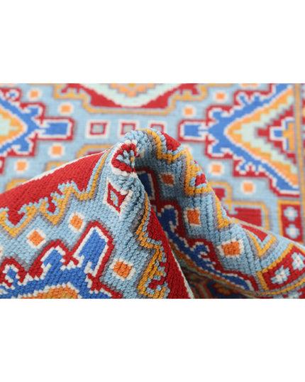 Revival 2' 8" X 3' 11" Hand Knotted Wool Rug 2' 8" X 3' 11" (81 X 119) / Blue / Wool