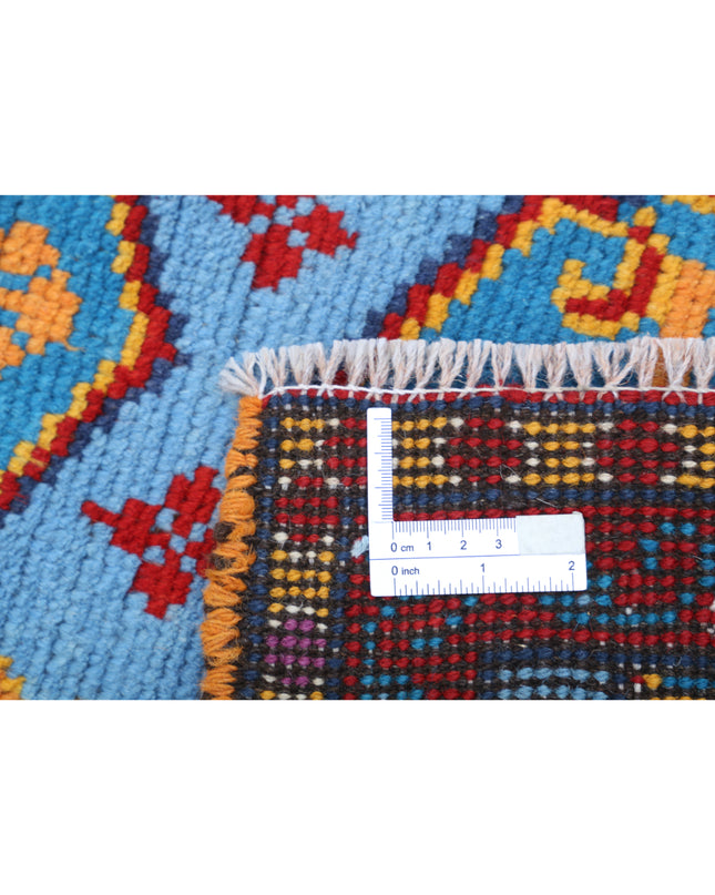 Revival 2' 8" X 3' 10" Hand Knotted Wool Rug 2' 8" X 3' 10" (81 X 117) / Teal / Wool