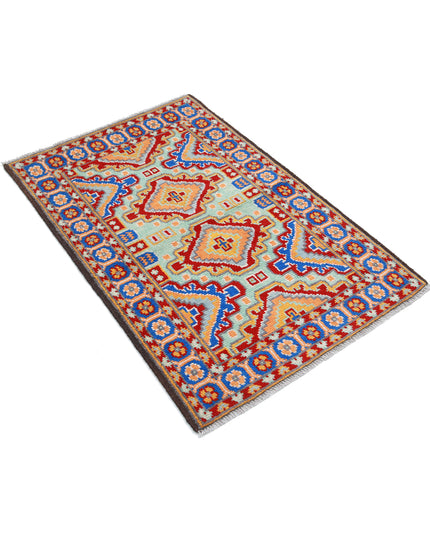 Revival 2' 7" X 4' 0" Hand Knotted Wool Rug 2' 7" X 4' 0" (79 X 122) / Blue / Wool