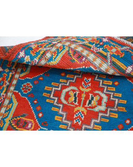 Revival 2' 8" X 3' 11" Hand Knotted Wool Rug 2' 8" X 3' 11" (81 X 119) / Rust / Wool