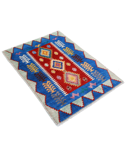 Revival 2' 8" X 3' 10" Hand Knotted Wool Rug 2' 8" X 3' 10" (81 X 117) / Red / Wool