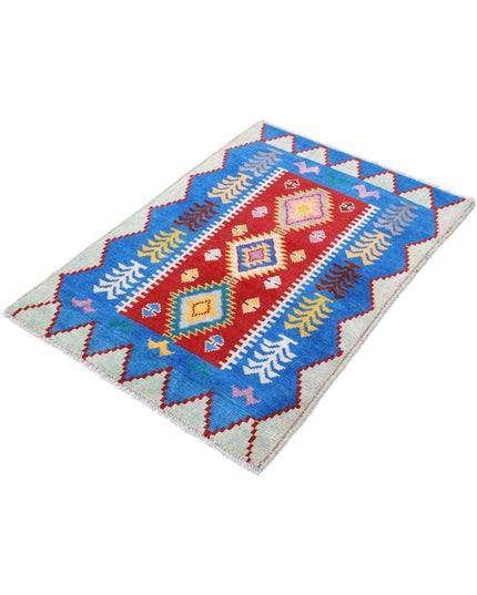 Revival 2' 8" X 3' 10" Hand Knotted Wool Rug 2' 8" X 3' 10" (81 X 117) / Red / Wool