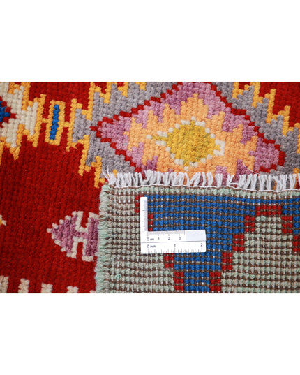 Revival 2' 8" X 3' 10" Hand Knotted Wool Rug 2' 8" X 3' 10" (81 X 117) / Red / Wool