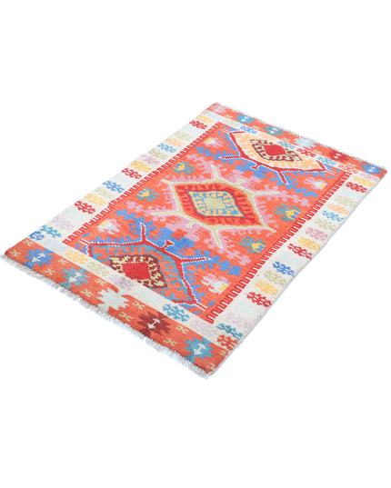 Revival 2' 7" X 3' 11" Hand Knotted Wool Rug 2' 7" X 3' 11" (79 X 119) / Rust / Wool