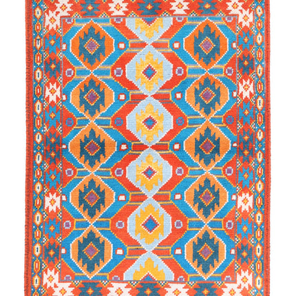 Revival 2' 9" X 4' 0" Hand Knotted Wool Rug 2' 9" X 4' 0" (84 X 122) / Rust / Wool