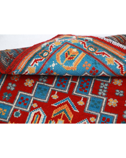 Revival 2' 8" X 3' 11" Hand Knotted Wool Rug 2' 8" X 3' 11" (81 X 119) / Red / Wool