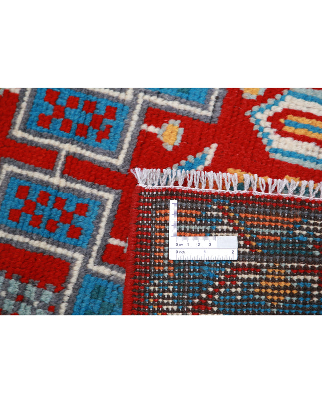 Revival 2' 8" X 3' 11" Hand Knotted Wool Rug 2' 8" X 3' 11" (81 X 119) / Red / Wool