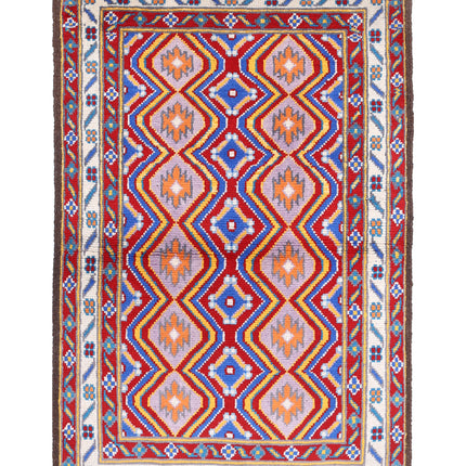 Revival 3' 2" X 5' 0" Hand Knotted Wool Rug 3' 2" X 5' 0" (97 X 152) / Multi / Wool