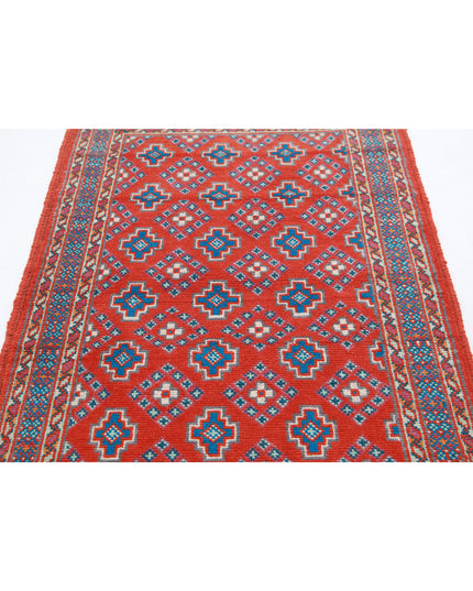 Revival 3' 3" X 5' 6" Hand Knotted Wool Rug 3' 3" X 5' 6" (99 X 168) / Rust / Wool