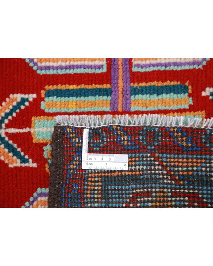 Revival 3' 3" X 4' 11" Hand Knotted Wool Rug 3' 3" X 4' 11" (99 X 150) / Purple / Wool