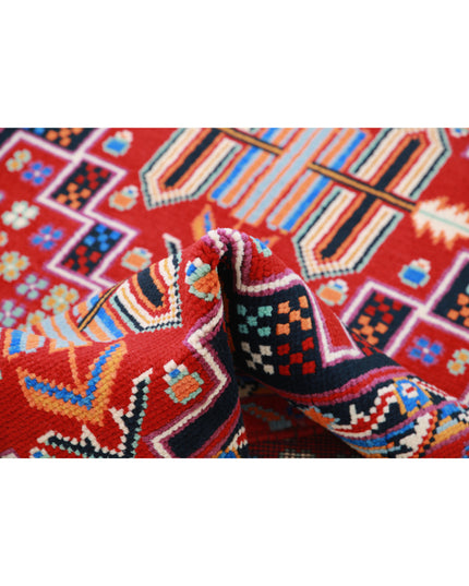 Revival 3' 3" X 4' 11" Hand Knotted Wool Rug 3' 3" X 4' 11" (99 X 150) / Black / Wool