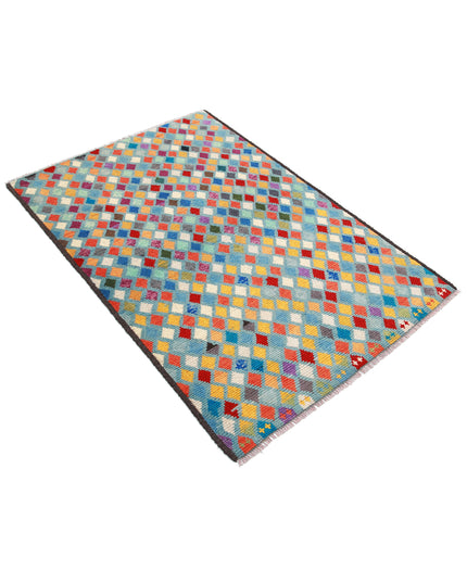 Revival 3' 4" X 4' 11" Hand Knotted Wool Rug 3' 4" X 4' 11" (101 X 150) / Multi / Wool