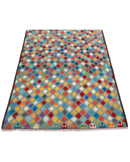 Revival 3' 4" X 4' 11" Hand Knotted Wool Rug 3' 4" X 4' 11" (101 X 150) / Multi / Wool