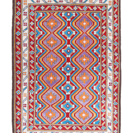 Revival 3' 5" X 5' 0" Hand Knotted Wool Rug 3' 5" X 5' 0" (104 X 152) / Multi / Wool