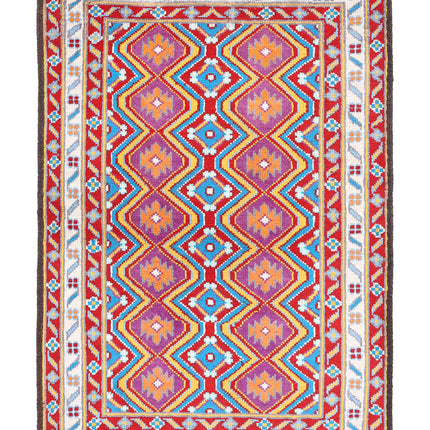Revival 3' 3" X 4' 11" Hand Knotted Wool Rug 3' 3" X 4' 11" (99 X 150) / Multi / Wool