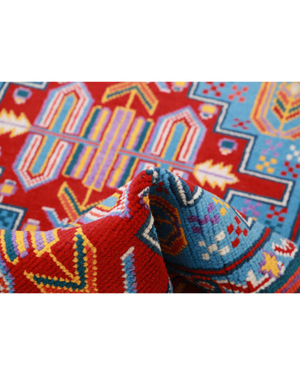 Revival 3' 3" X 4' 11" Hand Knotted Wool Rug 3' 3" X 4' 11" (99 X 150) / Blue / Wool