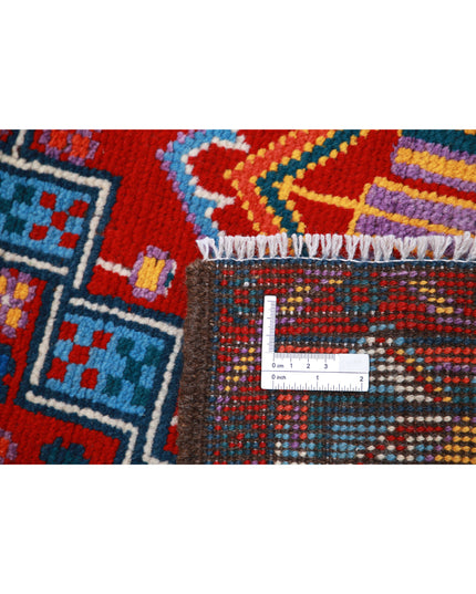 Revival 3' 3" X 4' 11" Hand Knotted Wool Rug 3' 3" X 4' 11" (99 X 150) / Blue / Wool