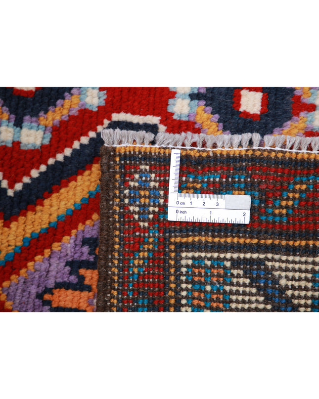 Revival 3' 3" X 4' 10" Hand Knotted Wool Rug 3' 3" X 4' 10" (99 X 147) / Red / Wool