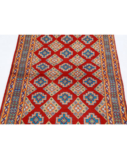 Revival 3' 3" X 4' 11" Hand Knotted Wool Rug 3' 3" X 4' 11" (99 X 150) / Red / Wool