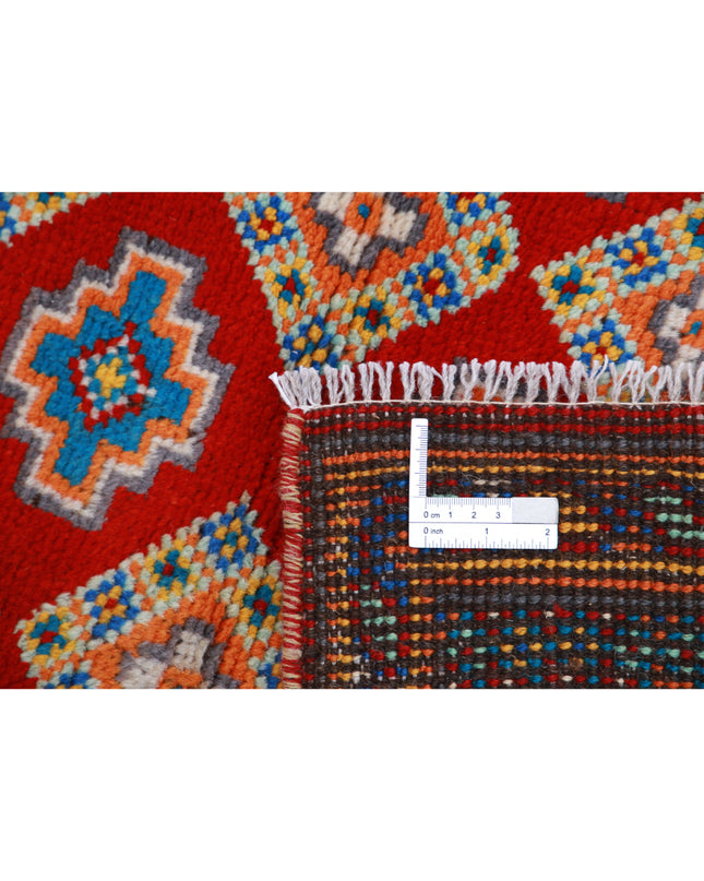 Revival 3' 3" X 4' 11" Hand Knotted Wool Rug 3' 3" X 4' 11" (99 X 150) / Red / Wool