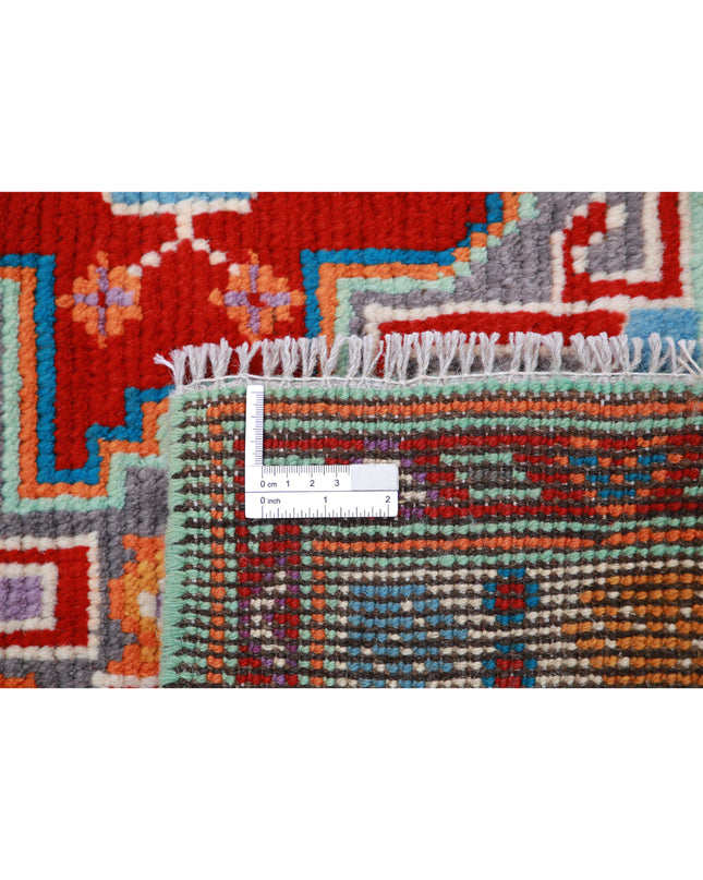 Revival 3' 5" X 4' 11" Hand Knotted Wool Rug 3' 5" X 4' 11" (104 X 150) / Blue / Wool