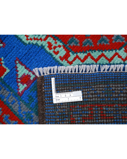 Revival 3' 6" X 4' 10" Hand Knotted Wool Rug 3' 6" X 4' 10" (107 X 147) / Blue / Wool