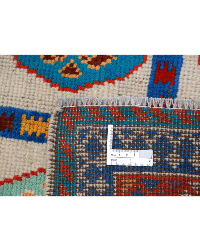 Revival 3' 3" X 4' 9" Hand Knotted Wool Rug 3' 3" X 4' 9" (99 X 145) / Ivory / Wool