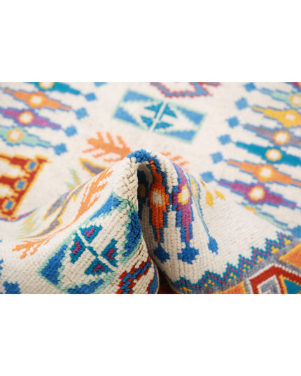 Revival 3' 2" X 4' 10" Hand Knotted Wool Rug 3' 2" X 4' 10" (97 X 147) / Ivory / Wool