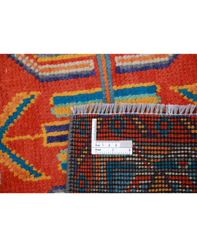 Revival 3' 4" X 4' 10" Hand Knotted Wool Rug 3' 4" X 4' 10" (101 X 147) / Rust / Wool