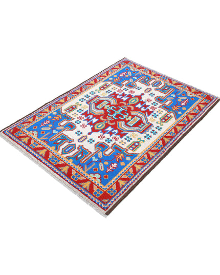 Revival 3' 3" X 4' 8" Hand Knotted Wool Rug 3' 3" X 4' 8" (99 X 142) / Ivory / Wool