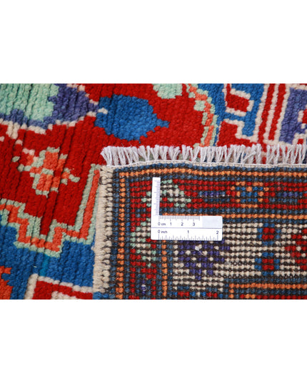 Revival 3' 7" X 5' 1" Hand Knotted Wool Rug 3' 7" X 5' 1" (109 X 155) / Teal / Wool