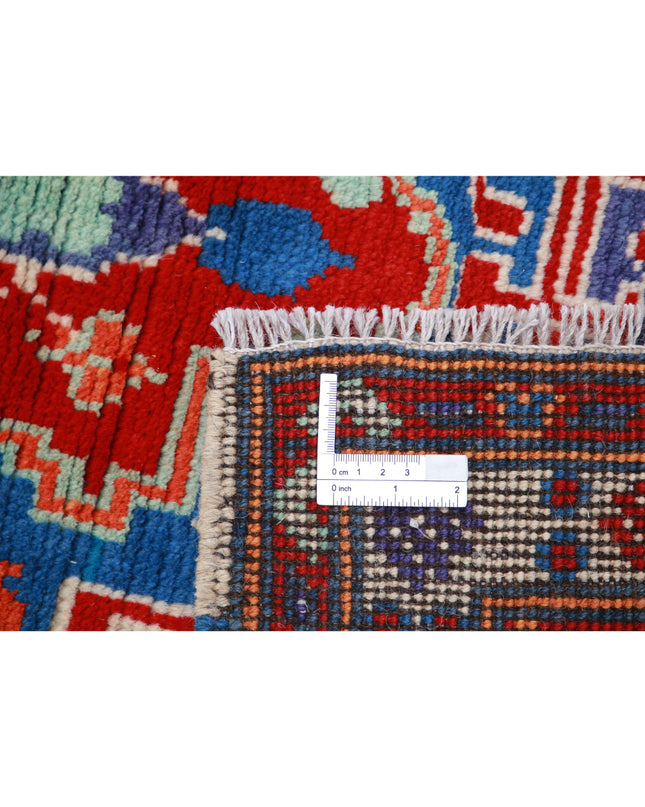 Revival 3' 7" X 5' 1" Hand Knotted Wool Rug 3' 7" X 5' 1" (109 X 155) / Teal / Wool