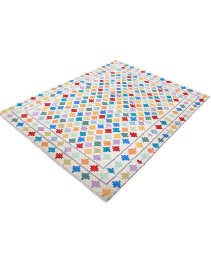 Revival 5' 1" X 6' 8" Hand Knotted Wool Rug 5' 1" X 6' 8" (155 X 203) / Ivory / Wool