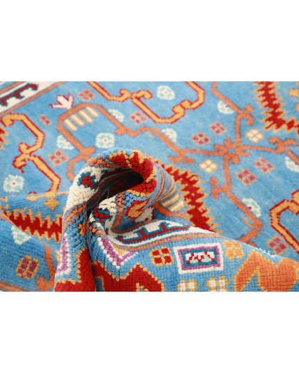 Revival 5' 1" X 6' 6" Hand Knotted Wool Rug 5' 1" X 6' 6" (155 X 198) / Blue / Wool