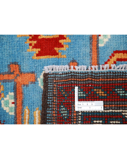 Revival 5' 1" X 6' 6" Hand Knotted Wool Rug 5' 1" X 6' 6" (155 X 198) / Blue / Wool