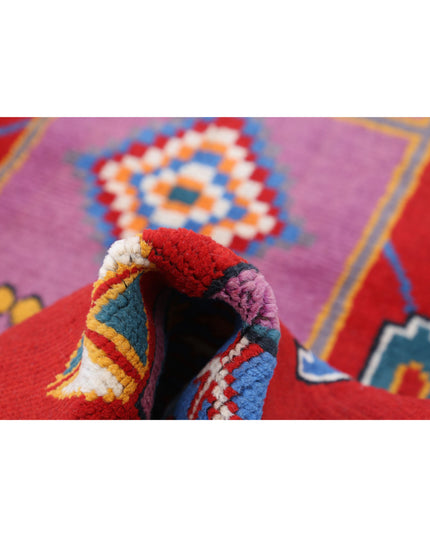 Revival 4' 0" X 6' 0" Hand Knotted Wool Rug 4' 0" X 6' 0" (122 X 183) / Red / Wool