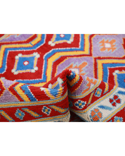 Revival 3' 11" X 6' 0" Hand Knotted Wool Rug 3' 11" X 6' 0" (119 X 183) / Red / Wool