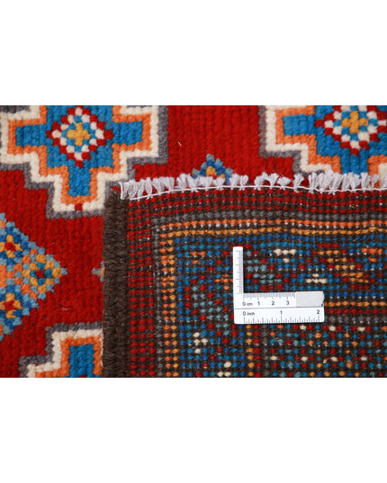 Revival 5' 5" X 7' 10" Hand Knotted Wool Rug 5' 5" X 7' 10" (165 X 239) / Red / Wool