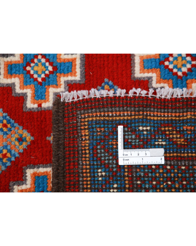 Revival 5' 5" X 7' 10" Hand Knotted Wool Rug 5' 5" X 7' 10" (165 X 239) / Red / Wool