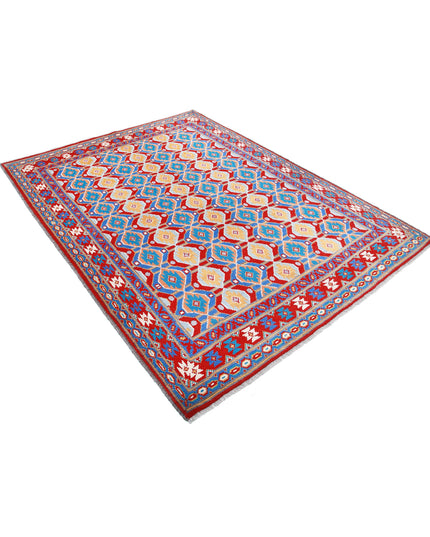 Revival 5' 8" X 7' 9" Hand Knotted Wool Rug 5' 8" X 7' 9" (173 X 236) / Red / Wool