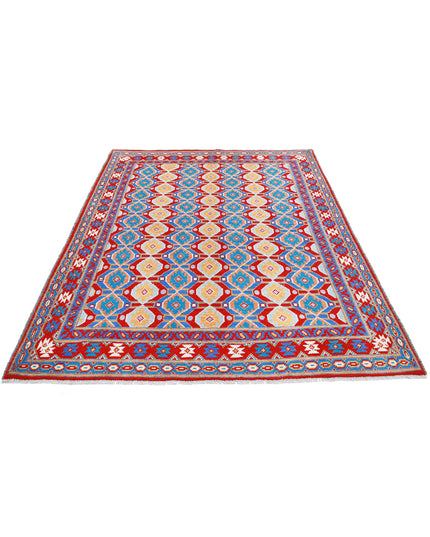 Revival 5' 8" X 7' 9" Hand Knotted Wool Rug 5' 8" X 7' 9" (173 X 236) / Red / Wool