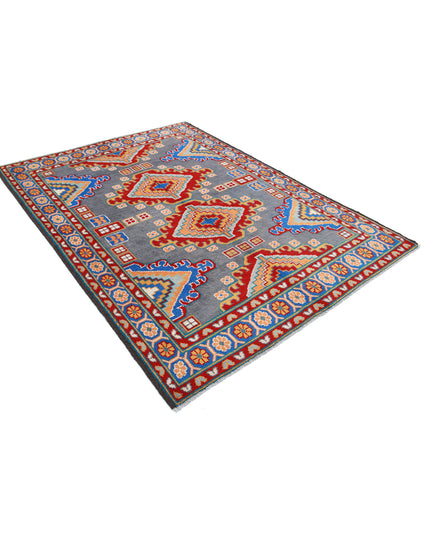 Revival 5' 8" X 7' 10" Hand Knotted Wool Rug 5' 8" X 7' 10" (173 X 239) / Grey / Wool