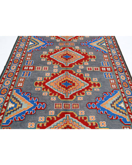 Revival 5' 8" X 7' 10" Hand Knotted Wool Rug 5' 8" X 7' 10" (173 X 239) / Grey / Wool