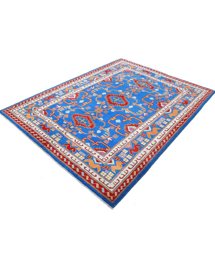 Revival 5' 10" X 7' 7" Hand Knotted Wool Rug 5' 10" X 7' 7" (178 X 231) / Blue / Wool