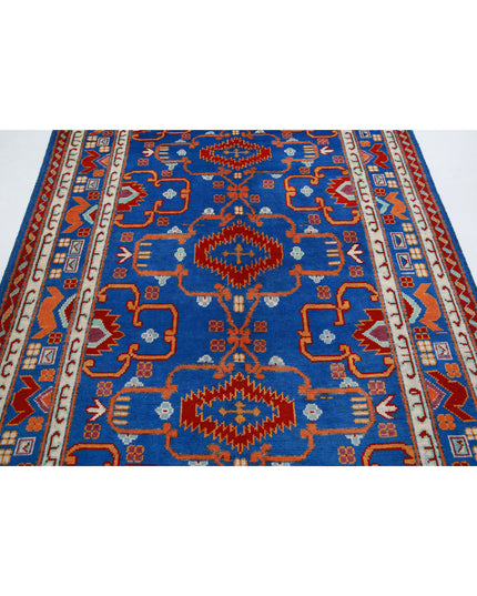 Revival 5' 10" X 7' 7" Hand Knotted Wool Rug 5' 10" X 7' 7" (178 X 231) / Blue / Wool
